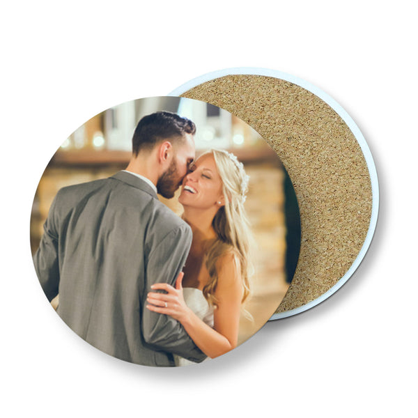 Personalized Absorbent Round Ceramic Stone Coaster – Canvastry
