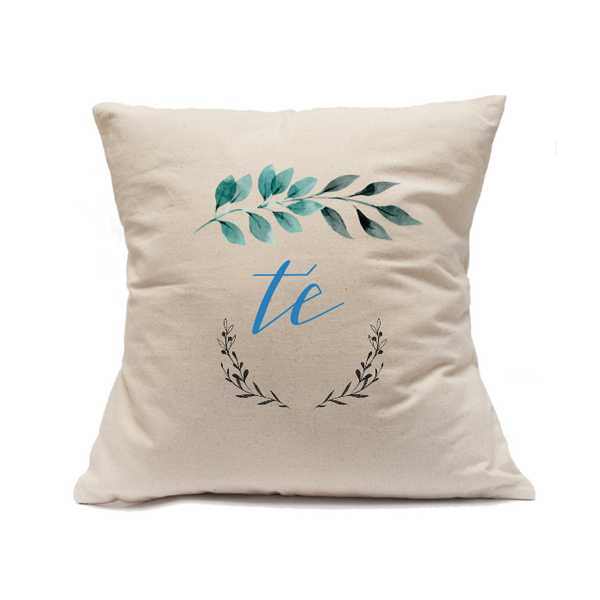 Custom Printed Natural Canvas Pillowcase with Zipper 18"x18"