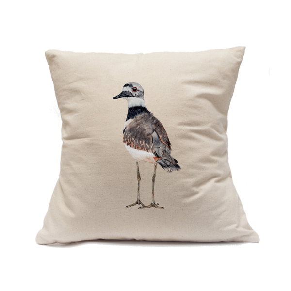 Custom Printed Natural Canvas Pillowcase with Zipper 18"x18"