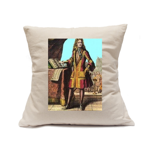 Custom Printed Natural Canvas Pillowcase with Zipper 18"x18"