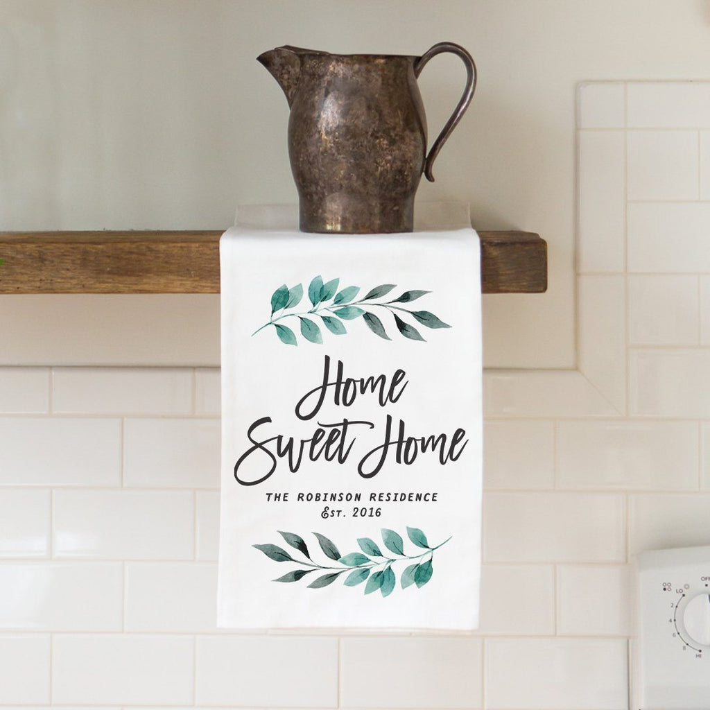 Home Sweet Home and Flower Floral Hand Dish Kitchen Towels Spring