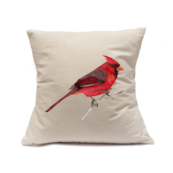 Custom Printed Natural Canvas Pillowcase with Zipper 18"x18"