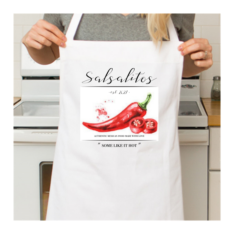 Personalized Classic White Apron